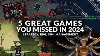 5 GREAT GAMES YOU MISSED IN 2024 (Strategy, Tactics, Simulation, Management)