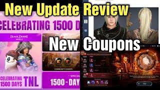 Black Desert Mobile New Update & 1500 Days Events