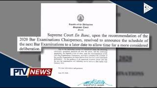 SC: 2020 Bar exams, ' di magaganap nang mas maaga sa February 2021