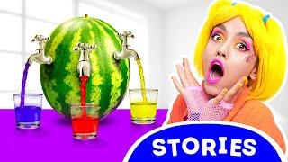 Ice cream and watermelon challenge for mom |Bibi and Mom pretend play making ice cream #moralstories