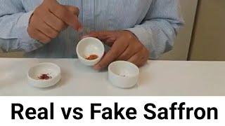 Real Saffron And Fake Saffron Test