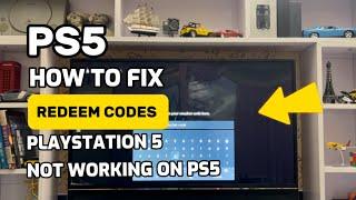 How To Fix Redeem Codes Not Working On PS5 Full Guide