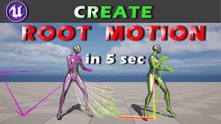 How to create Root Motion in UE5! Tutorial!