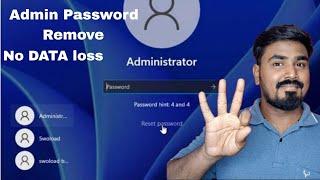 Windows 10 Laptop And Pc Administer Password Reset Without Data Loss #passwordremove