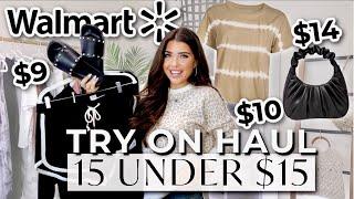 WALMART HAUL 2021 | 15+ ITEMS UNDER $15!! Walmart Try On Clothing Haul