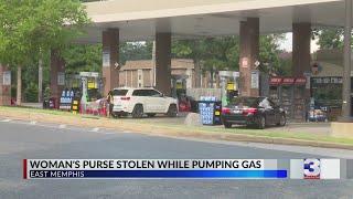 Purse stolen while woman pumps gas at East Memphis Kroger