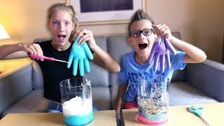 MYSTERY BOX of SLIME GLOVES CHALLENGE!!!