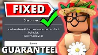 How To Fix Roblox Kicked Due To Unexpected Client Behavior