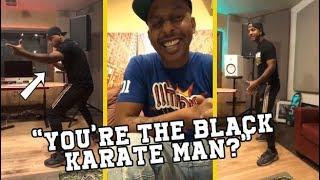 Gillie Da King Make Cousin Tell Why He Got Locked Up & Shows Karate Moves!