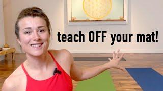 Tips to Teach Yoga OFF your mat – Less demo, more verbal cues