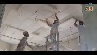 modern ceiling installation|| DIY GYPSUM & Gypsum Bord