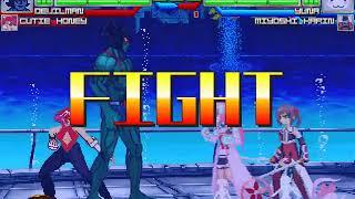 NICK54222 MUGEN: Devilman and Cutie Honey VS Yuki Yuna and Miyoshi Karin