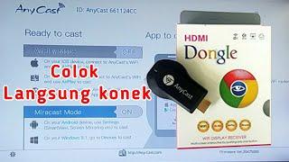 Screen Mirroring HDMI Dongle AniCast tanpa Aplikasi (100% berhasil)