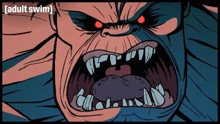 Spear Battles a Mutant Gorilla | Genndy Tartakovsky's Primal | adult swim