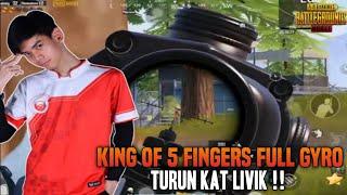 King Of 5 fingers Full Gyro Bantai Enemy Kat Livik !! Naeem X Gaming Gameplay | Pubg Mobile