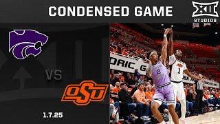 Kansas State vs. Oklahoma State Condensed Game | 2024-25 Big 12 Men's Basketball