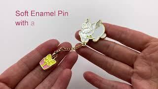 Custom Enamel Pins with a Dangler or Charm | Custom Pins