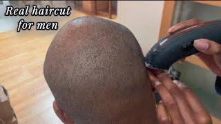 ASMR UNINTENTIONAL | Cutting my father's hair (real haircut, electric razor, buzzcut, barber) 