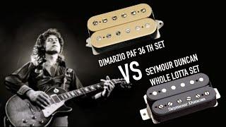 JIMMY PAGE TONE!!! Dimarzio Paf 36th set VS Seymour Duncan Whole Lotta set