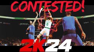 Shooting CONTESTED SHOTS made EASY in NBA 2K24!