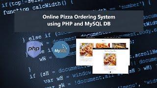 Online Pizza Ordering System in PHP Free Source Code DEMO