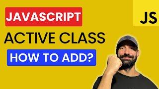 How to Add Active Class to Menu List Items with Javascript