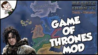 HEARTS OF ICE & FIRE! GAME OF THRONES MOD - Hearts of Iron 4 HOI4 Gameplay