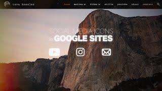 Google Sites: Social Media Icons! (2022 Update)