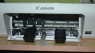 How to refill Ink Canon Colour Cartridge Pixma printers