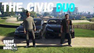 THE CIVIC DUO GTA 5 REAL LIFE MODS EP:19 KHAWAJAPLAYZ