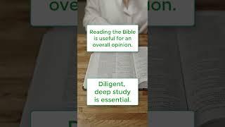 Is Reading the Bible Sufficient for a Full Understanding of Scripture?