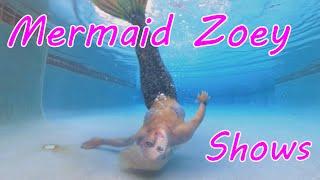 Mermaid Zoey With A Hot Underwater Performance