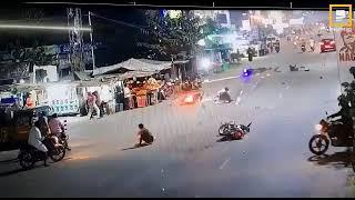 ACCIDENT CCTV FOOTAGE || Bike Accident #viral #viralvideo  #accidentnews #crash