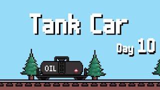 Drawing 1 Pixel Rail Car a Day: Tank car | Pixel Art Time Lapse