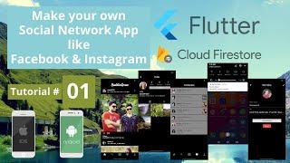 Build a Social Network with Flutter and Firebase Firestore - Instagram Clone & Facebook Clone App
