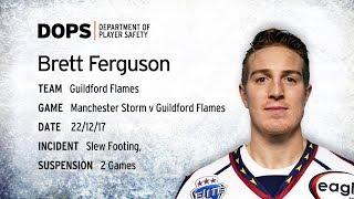 Elite League Department of Player Safety - Brett Ferguson