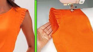  Great tip for sewing cap sleeves that will definitely come in handy