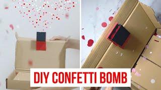 Confetti Bomb Launcher for Gift Box | Free Printable Template