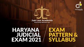 Haryana Judicial Exam I Exam Pattern and Syllabus I Abhipedia Law