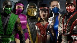 Mortal Kombat 11 ALL DLC, EXTRA & KOMBAT LEAGUE SKINS Evolution SEASON 1 - 16 in Victory Poses MK11