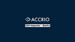 CSV Importer Import von generischen CSV-Dateien – Accrio Mini Guide (Bexio Kreditkarten-Import)