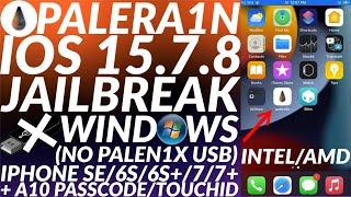 [Windows] iOS 15.7.8 Jailbreak No USB/No Palen1x | Palera1n Jailbreak | AMD/INTEL | Full Guide |2023