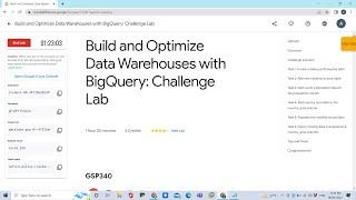 Build and Optimize Data Warehouses with BigQuery: Challenge Lab #googlecloudfacilitator #gcp #quests