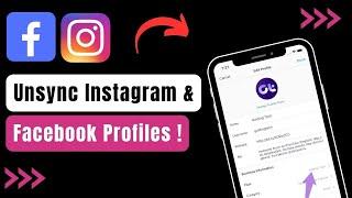 How To Unsync Instagram And Facebook Profile Pictures !