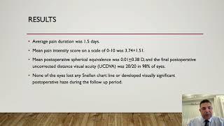 Single step transepithelial PRK in low to moderate myopia - Video abstract [ID 326048]