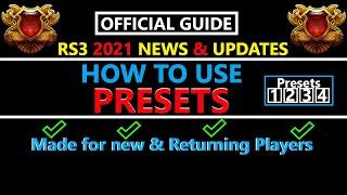 Runescape 3 How to use Presets for Equipment & Inventory Efficiency 2021 Interface Guide & Updates.