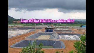 Chi Phí Làm Bể Bạt HDPE Bao Nhiều? Nuôi ốc, nuôi tôm, nuôi cá