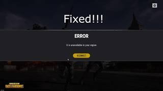 It is unavailable in your region PUBG Lite PC SOLVED!!!