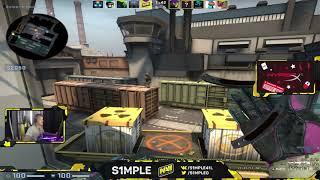 s1mple plays matchmaking on train with 36 kills