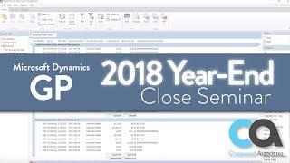 Year-End Close in Microsoft Dynamics GP - Recorded Webinar with Links in Description